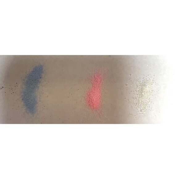 Stampin Up Emboss Powder Trio Light Pink Blue White Glitter Full - Picture 3 of 3